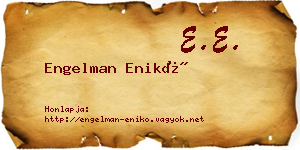 Engelman Enikő névjegykártya