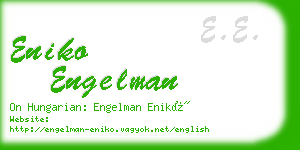 eniko engelman business card